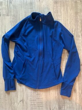NWOT Danskin Royal Blue Athletic Zip-up